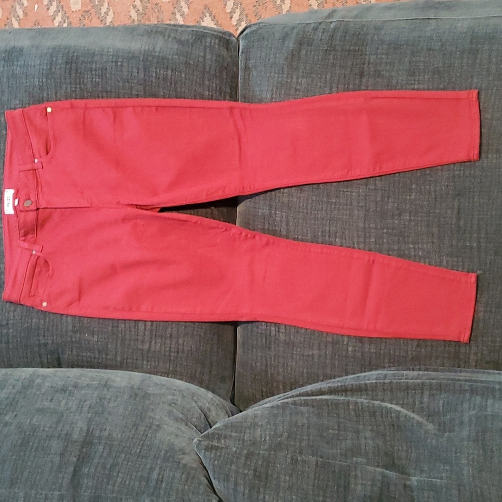 RED ALERT!🎈PAIGE Denim brick-red jeans [size: 32]